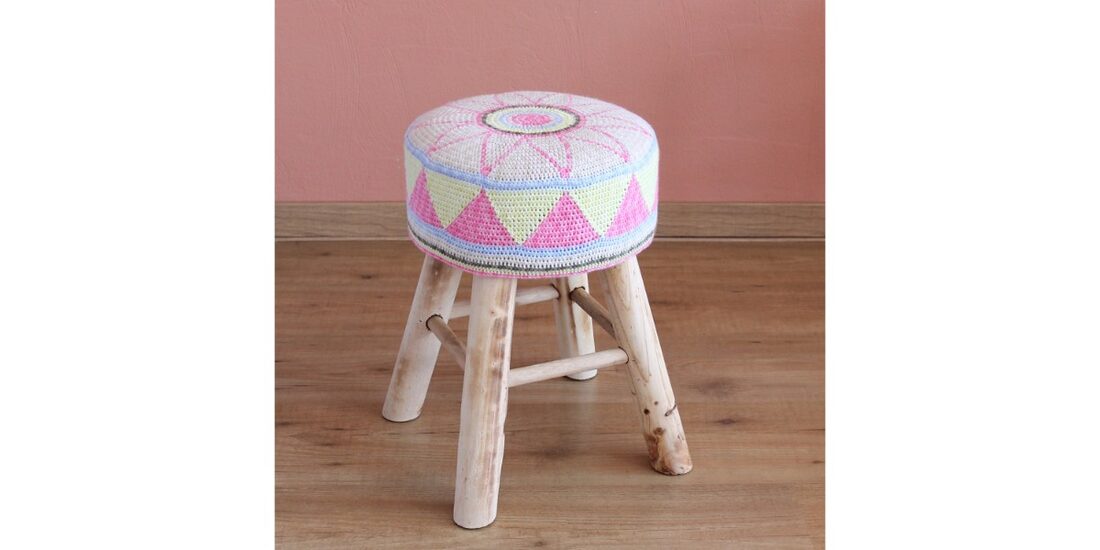 2015-06-08 Egyptian Star Flower Stool (1)