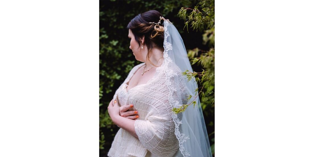 Beaded bridal shawl1
