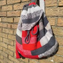 2016-04-07 Tunisian Crochet Backpack 1