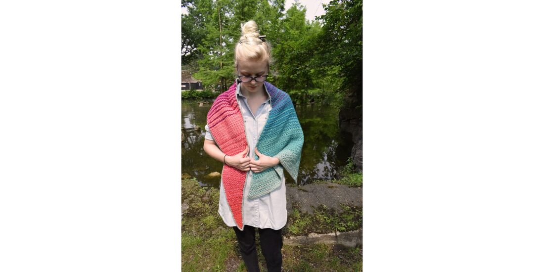 2018-06-26 Sea of Flames shawl 3