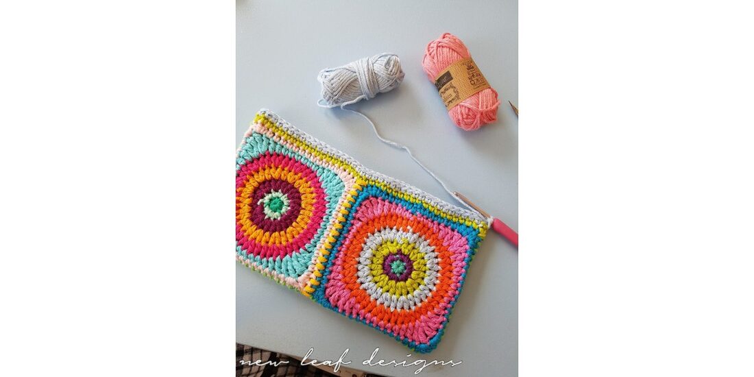 rainbow crochet bolsa