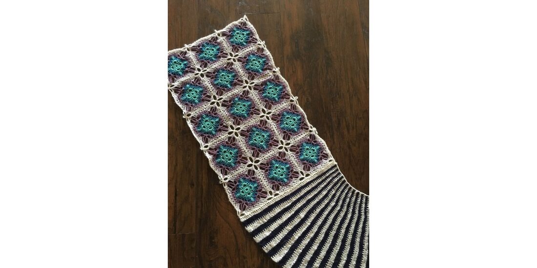 2017-07-23 Coastal Garden Shawl 3