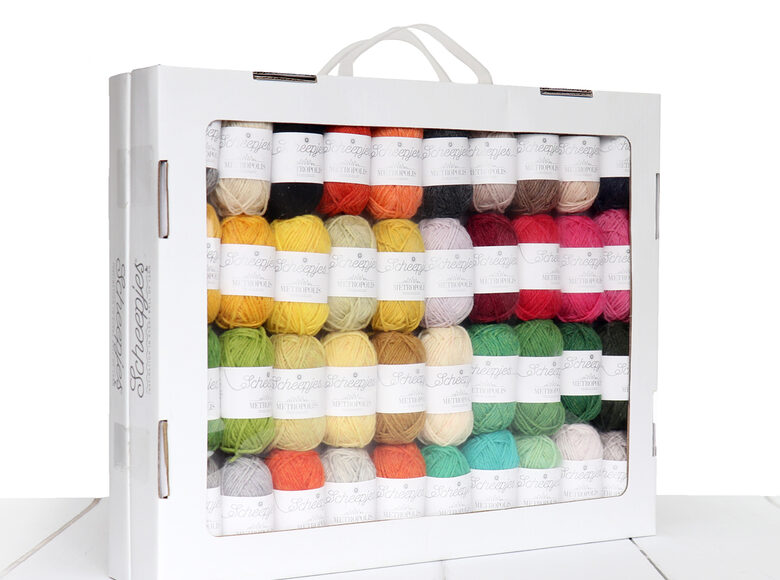 Fil à Tricoter Scheepjes Metropolis 069 Miami - 1 Pelote De 50g - Pour Tricot Et Crochet Créatif