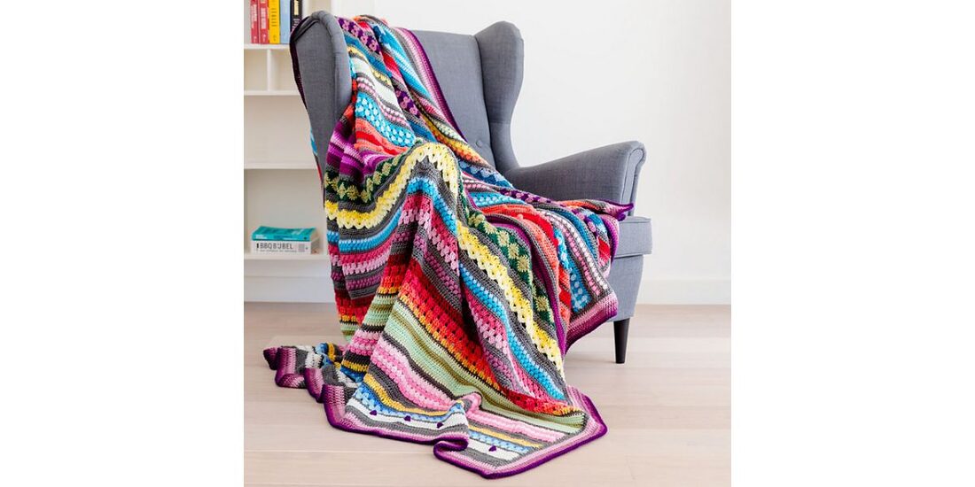 2020-05-06 Rainbow Sampler Blanket 1