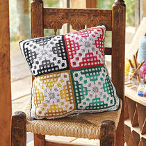 2020-03-09 Mosaic Crochet Four-X Cushion 1