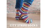 city stripe socks Scheepjes Downtown