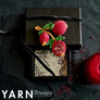Scheepjes YARN Bookazine 12 Romance Pomegranate Brooch by Kwannie Cheng