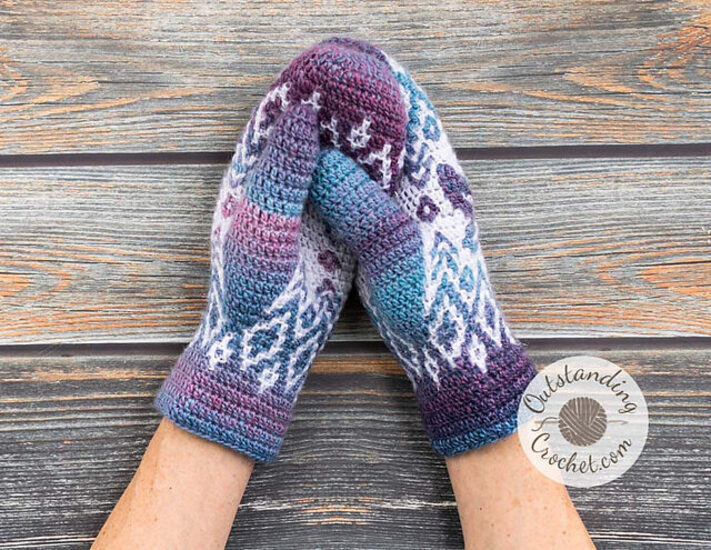Star Leaf Mittens | Scheepjeswol