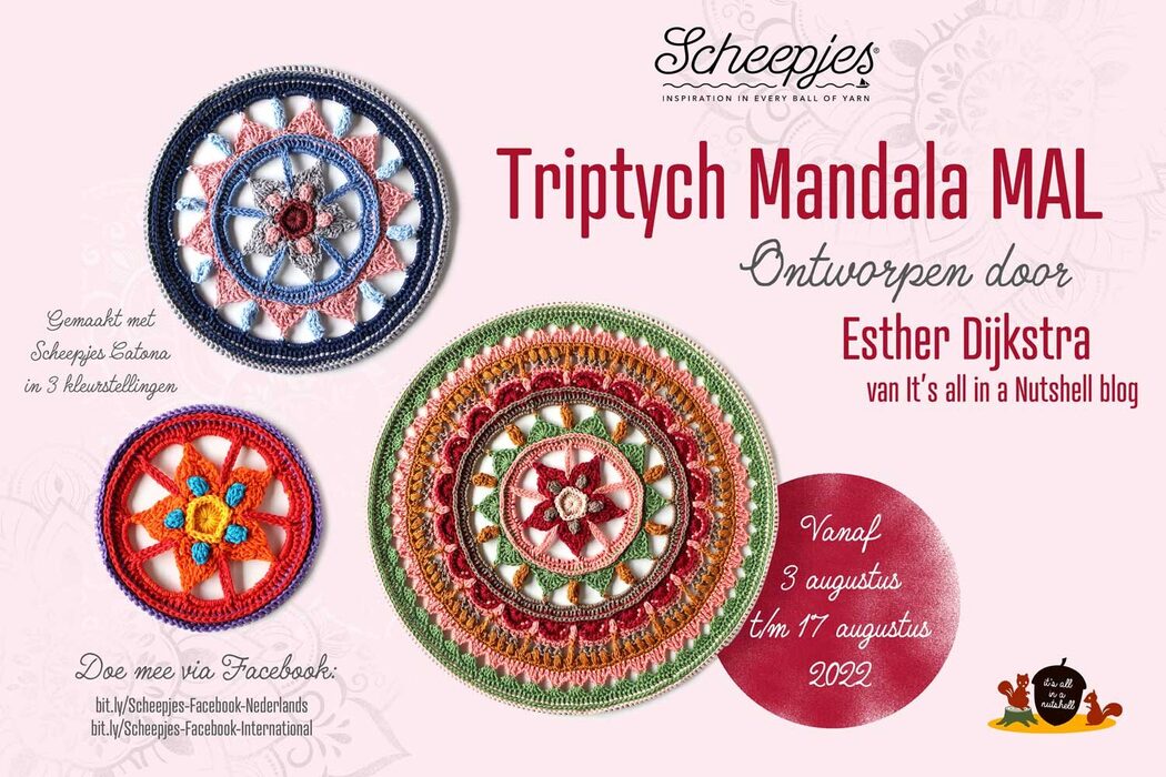 Triptych Mandala MAL | Scheepjes Make-A-Long | CALs & MALs