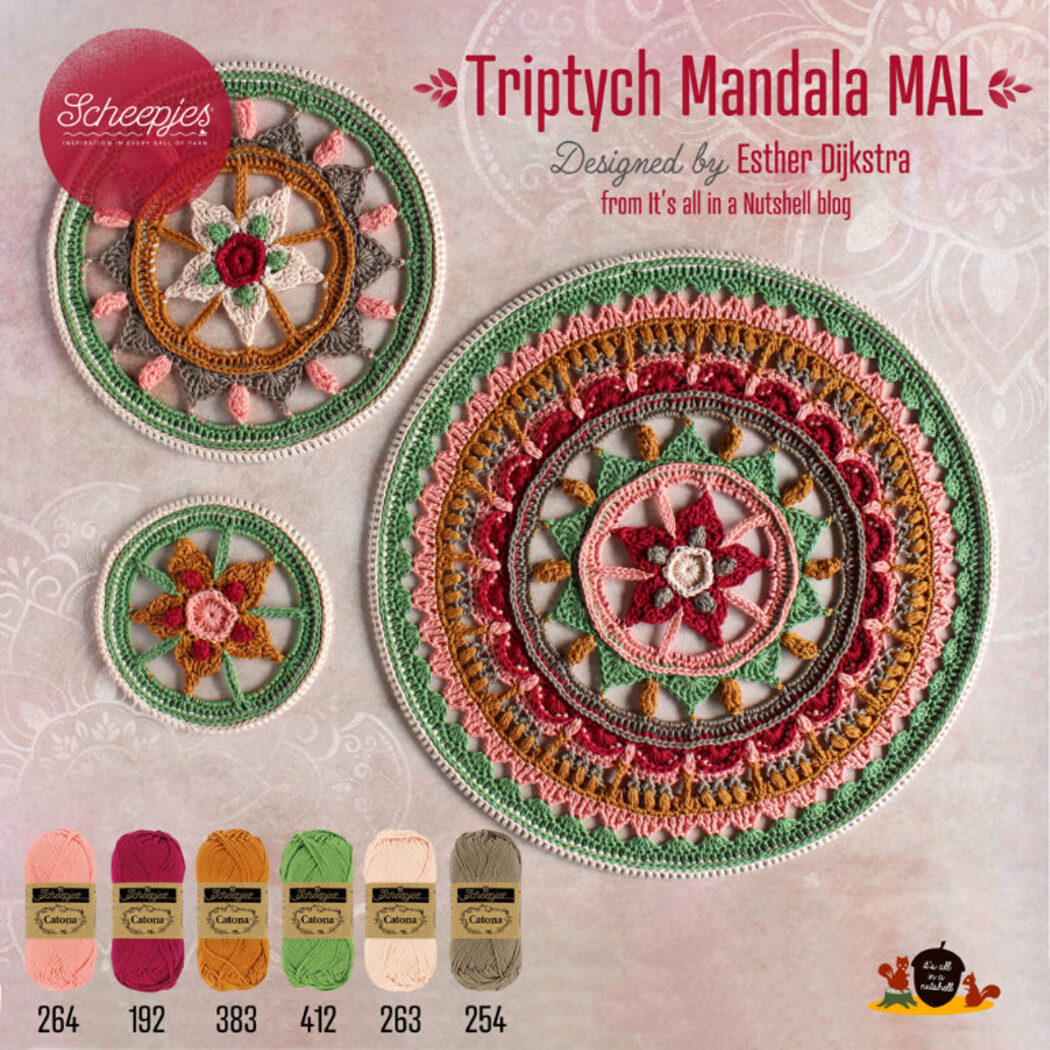 Triptych Mandala MAL | Scheepjes Make-A-Long | CALs & MALs