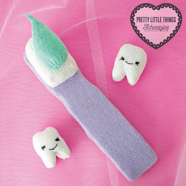 Knitted Tooth Knitted Tooth & Toothbrush Set | Scheepjes
