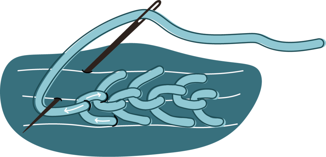 Slanted Cretan Stitch