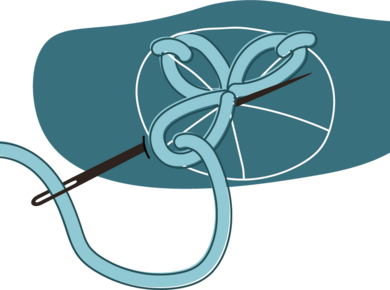 Lazy Daisy stitch 2
