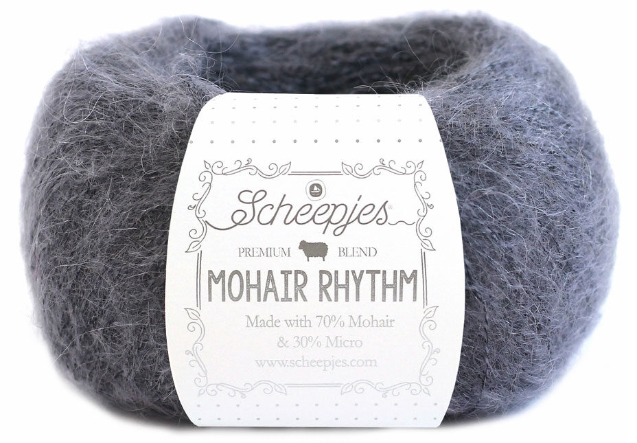 Scheepjes Mohair Rhythm 25g - 671 Quickstep, Viola - Filato Di Mohair E Microfibra Per Uncinetto E Maglieria (Pizzo) - 5