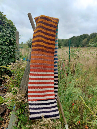 Stripey Infinity Scarf-1